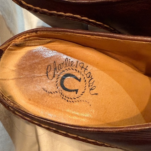 Women's Brown Leather Mules - Picture 2 of 11